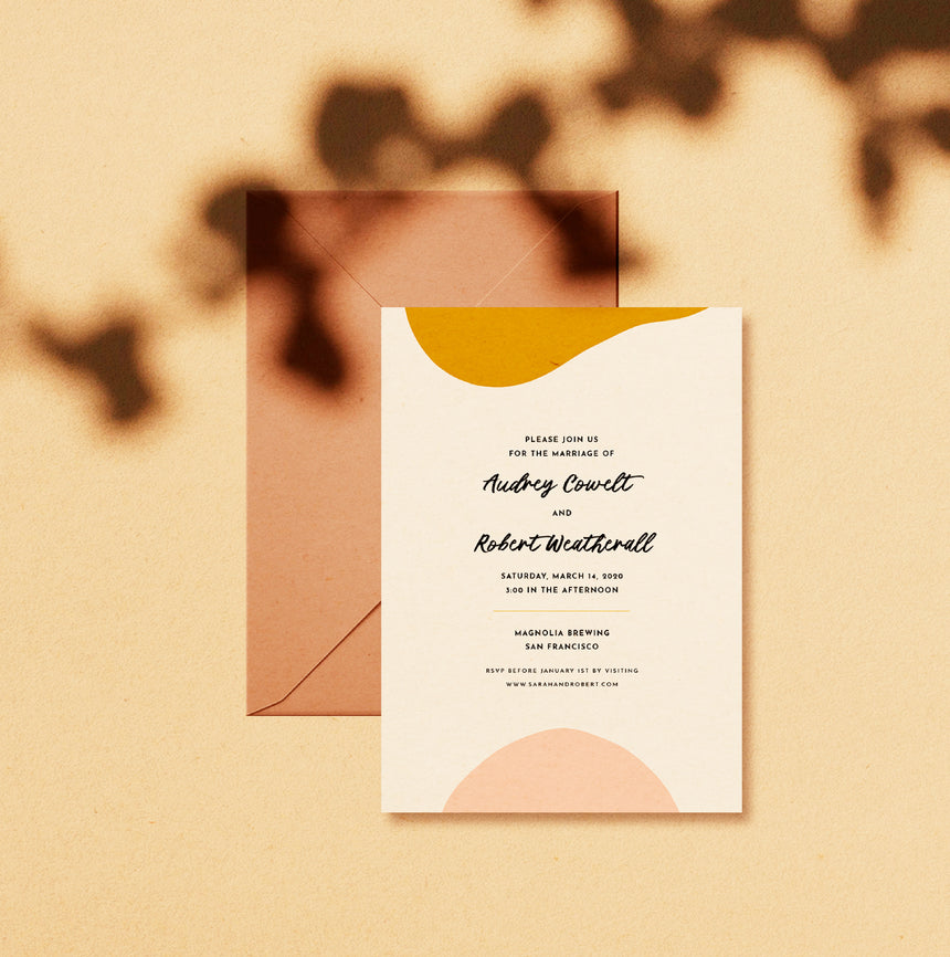 Sunset Wedding Invitation