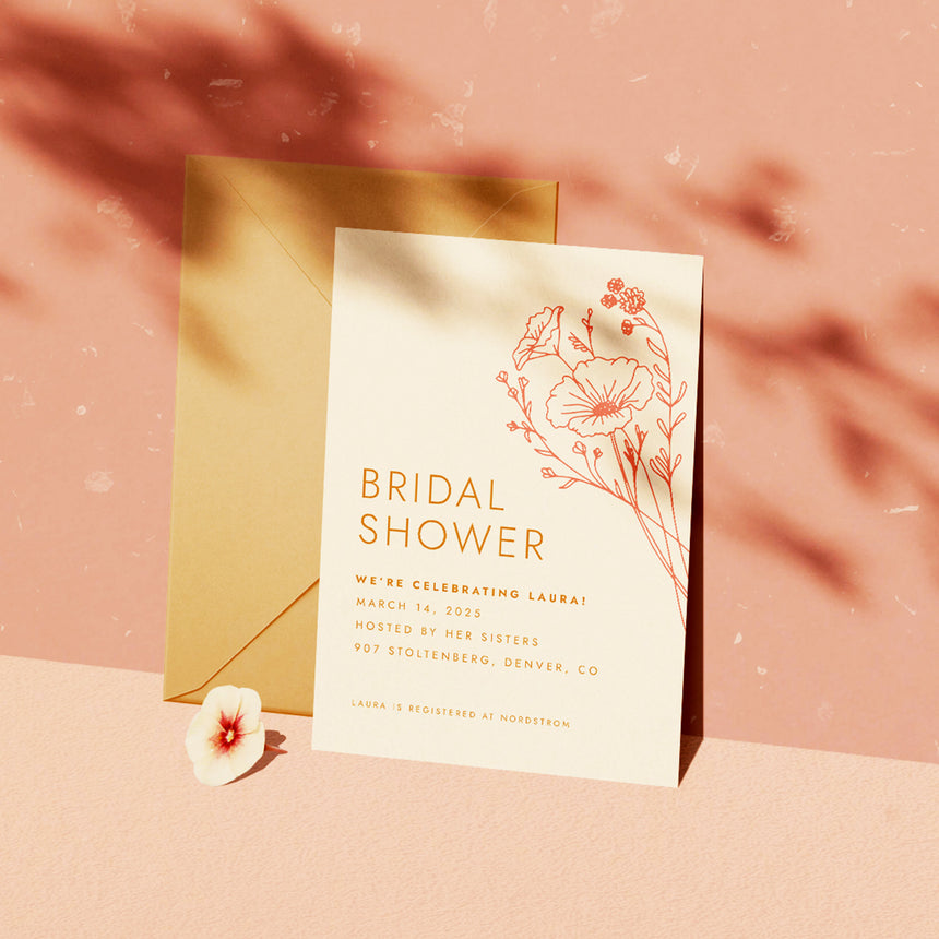 Sahara Bridal Shower Invitation