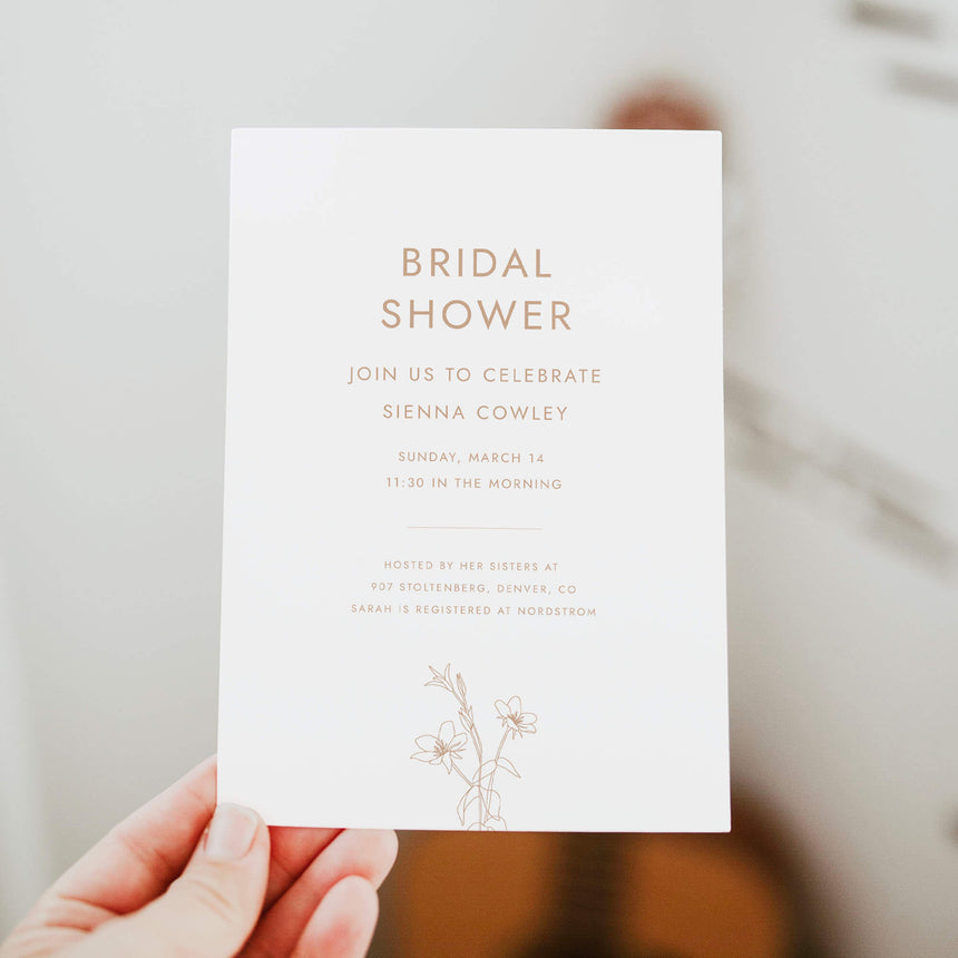 Mariposa Bridal Shower Invitation